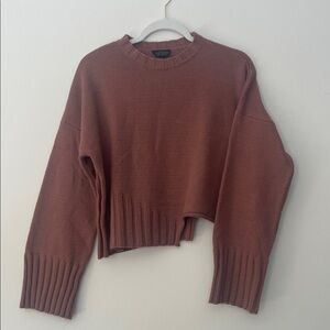 Topshop Asymmetric Hem Sweater